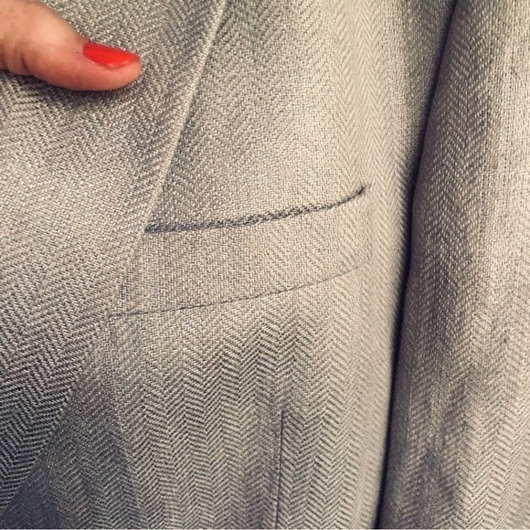 COPY - Jos. A. Bank Tweed Sport Coat 46R NWOT Neutral Versatile Color 2 Button - Picture 8 of 11